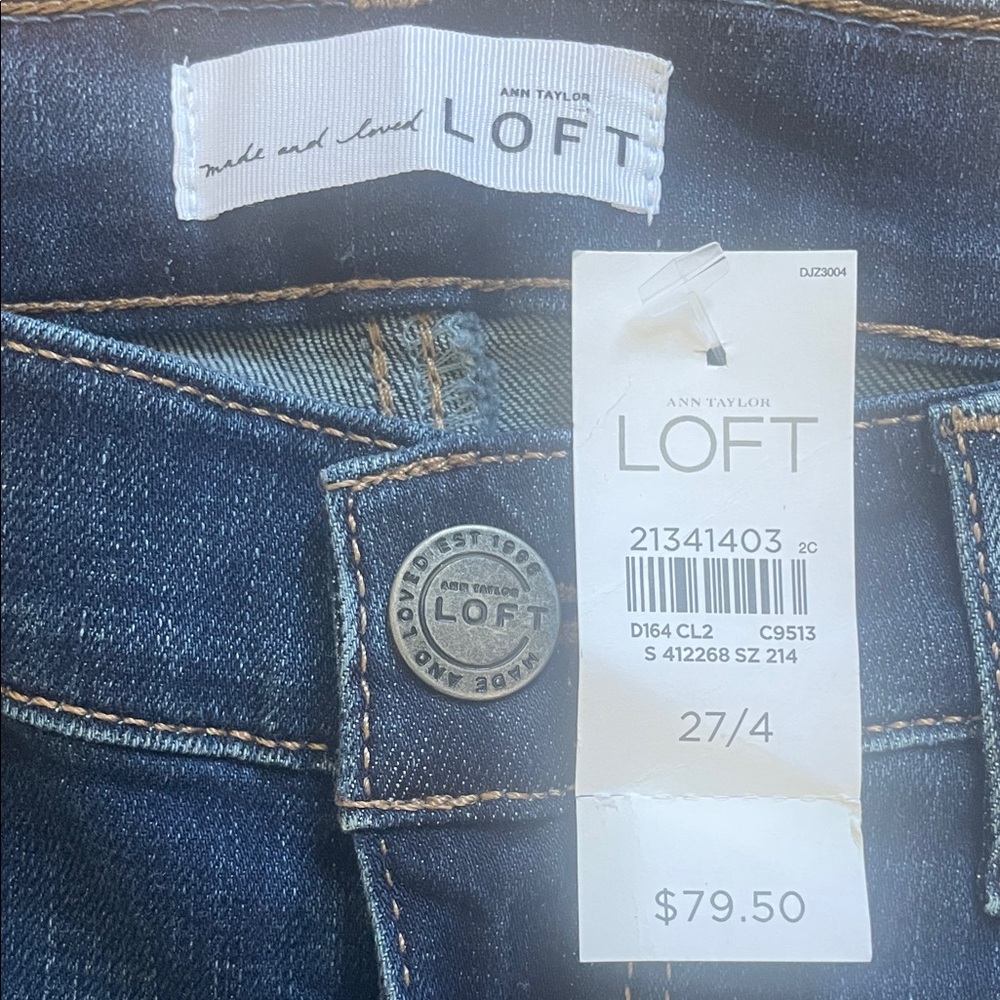 NWT Ann Taylor Loft High Rise Modern Skinny Jeans Size 4/27 - Picture 2 of 7